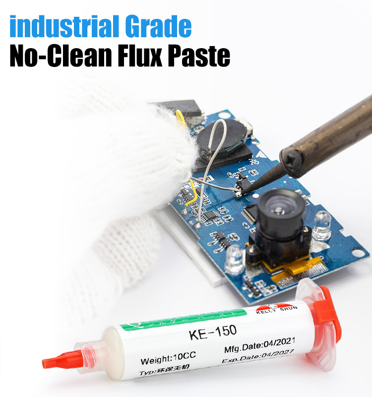 KELLYSHUN KE-150 No Clean Rosin Flux Paste Lead Free Flux 10CC Bottle for Home Appliance Repair, Cir(图3)