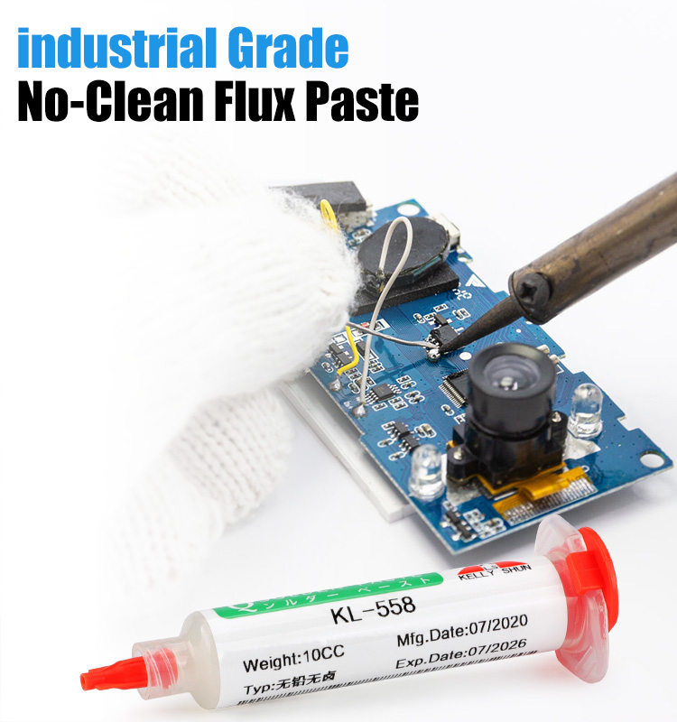 KELLYSHUN KL-558 Solder Flux 10CC No Clean Soldering Flux Paste For BGA/SMD/Phone Etc.,Lead Free Hal(图3) KELLYSHUN KL-558 Solder Flux 10CC No Clean Soldering Flux Paste For BGA/SMD/Phone Etc.,Lead Free Hal(图3)