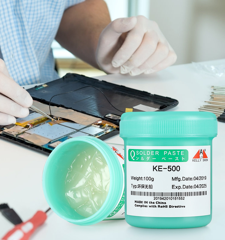 KELLYSHUN KE-500 Solder Flux 100g No Clean Soldering Flux Paste For PCB Appliance Repair Etc Lead Fr(图2) KELLYSHUN KE-500 Solder Flux 100g No Clean Soldering Flux Paste For PCB Appliance Repair Etc Lead Fr(图2)