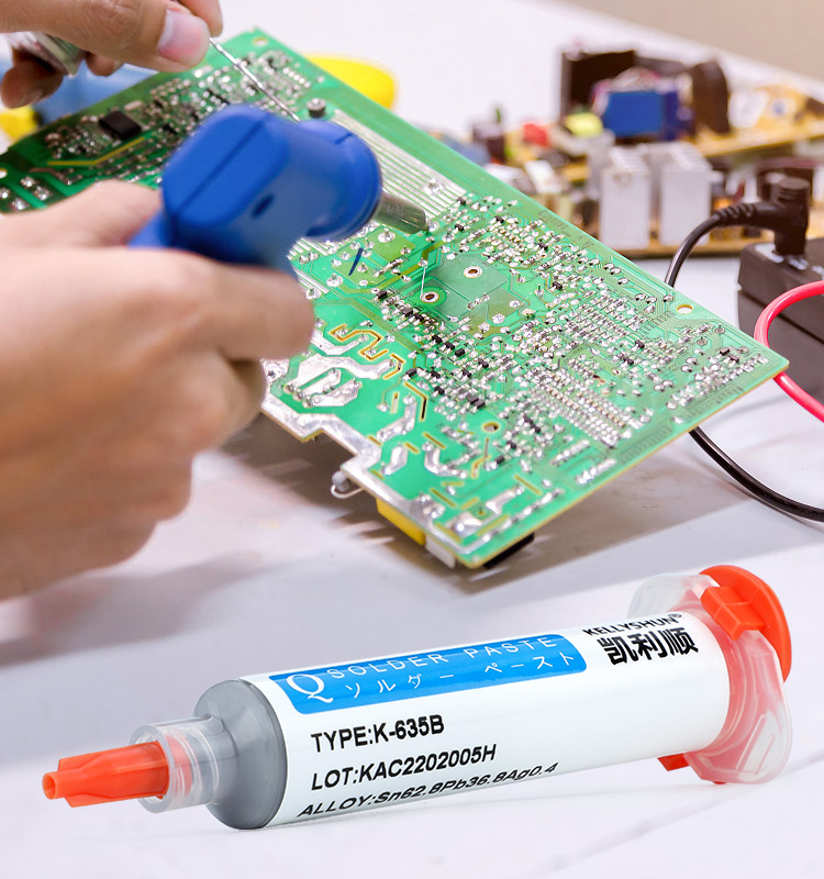 KELLYSHUN K-635B Sn62.8% Pb36.8% Ag0.4% Solder Paste Soldering Paste for Electronics 30g Liquid Sold(图2) KELLYSHUN K-635B Sn62.8% Pb36.8% Ag0.4% Solder Paste Soldering Paste for Electronics 30g Liquid Sold(图2)