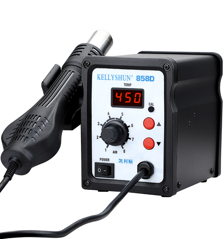 KELLYSHUN 858D Heat Gun 700W Rapid Heating Smart Soldering Station LED Digital Display Solder Statio(图1) KELLYSHUN 858D Heat Gun 700W Rapid Heating Smart Soldering Station LED Digital Display Solder Statio(图1)