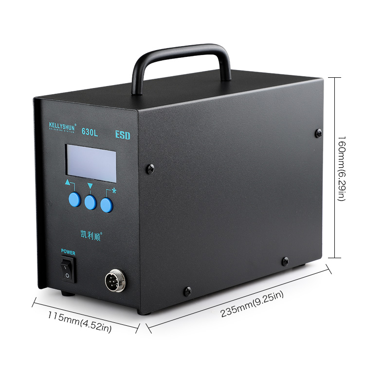 KELLYSHUN 630L 320W Intelligent Eddy Current Digital Display Constant Temperature Soldering Station (图7)