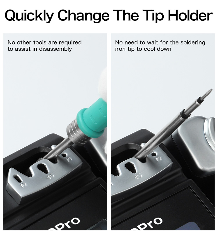 KELLYSHUN AE-20Pro 130W Lead Free Soldering Station 2 Seconds Rapid Heating Smart Digital Solder Sta(图4)