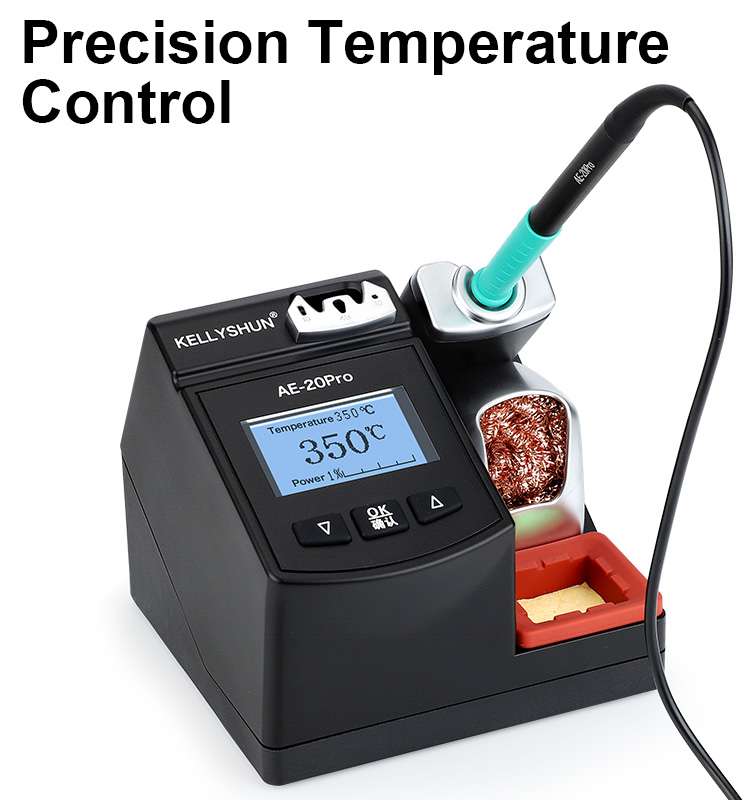 KELLYSHUN AE-20Pro 130W Lead Free Soldering Station 2 Seconds Rapid Heating Smart Digital Solder Sta(图5)