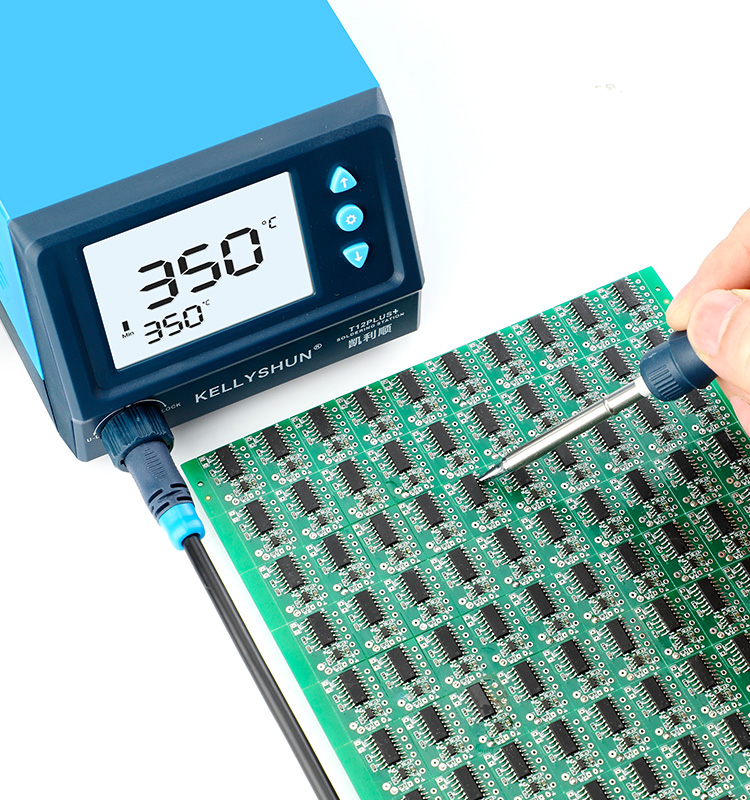 KELLYSHUN T12 PLUS+ Soldering Station 75W Rapid Heating Smart Soldering Station Digital Display Sold(图3)