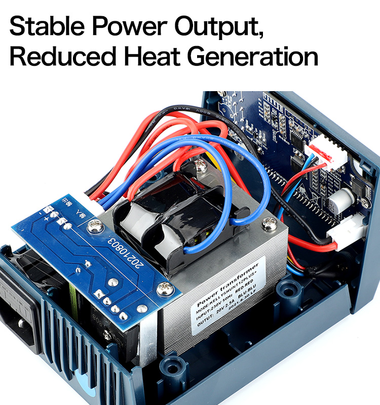 KELLYSHUN T12 PLUS+ Soldering Station 75W Rapid Heating Smart Soldering Station Digital Display Sold(图2)