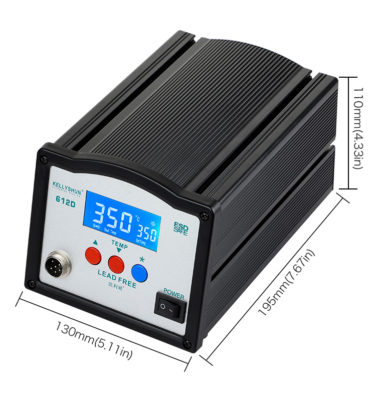 KELLYSHUN 612D Soldering Station 150W Rapid Heating Smart Soldering Station LED Digital Display Sold(图8) KELLYSHUN 612D Soldering Station 150W Rapid Heating Smart Soldering Station LED Digital Display Sold(图8)