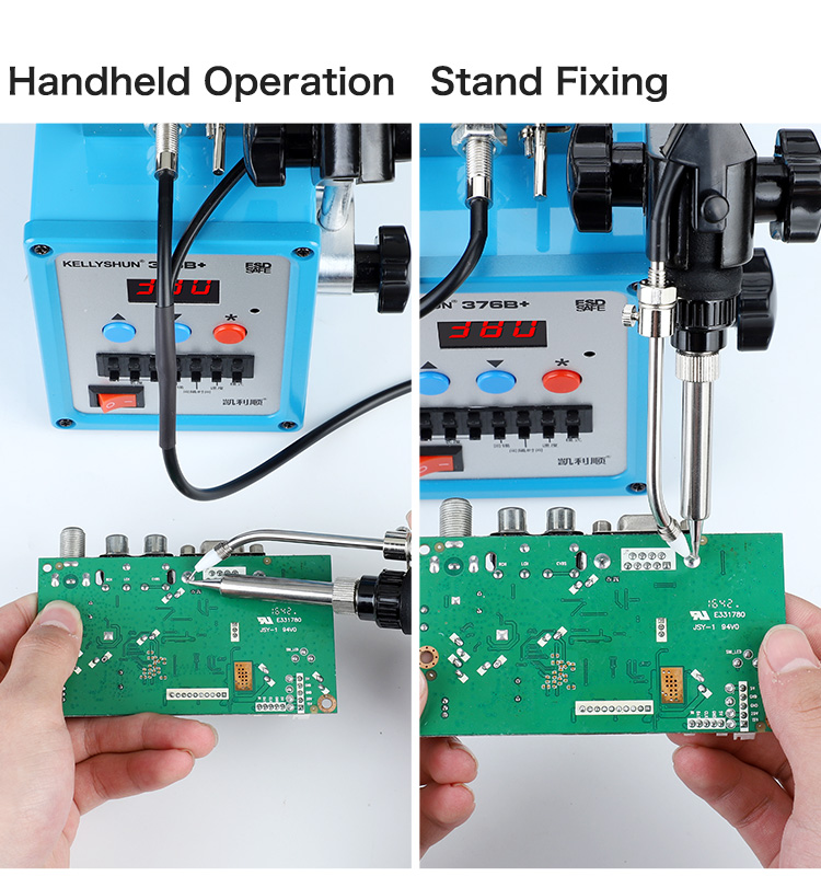 KELLYSHUN 376B+ Automatic Tinning Machine 90W Fast Heating LED Digital Display Soldering Station Pre(图5)