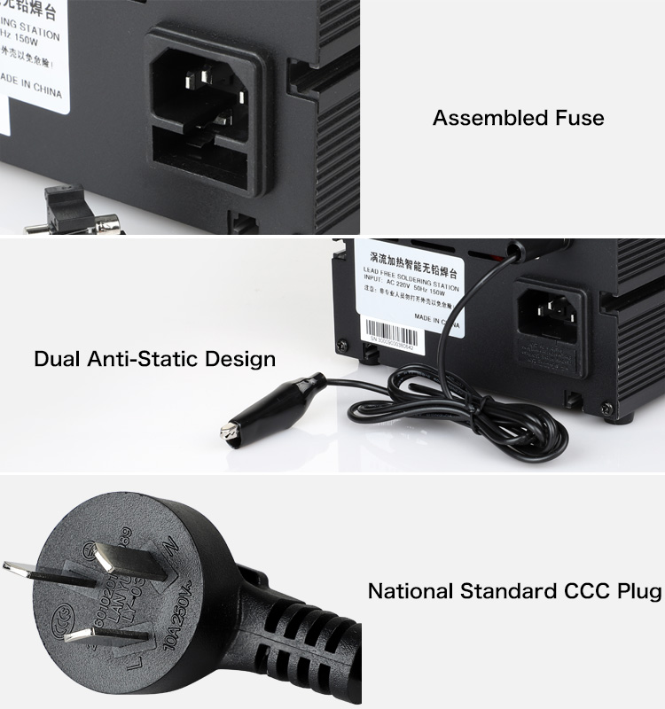 KELLYSHUN 608 Soldering Station 90W Rapid Heating Smart Soldering Station LED Digital Display Solder(图9)