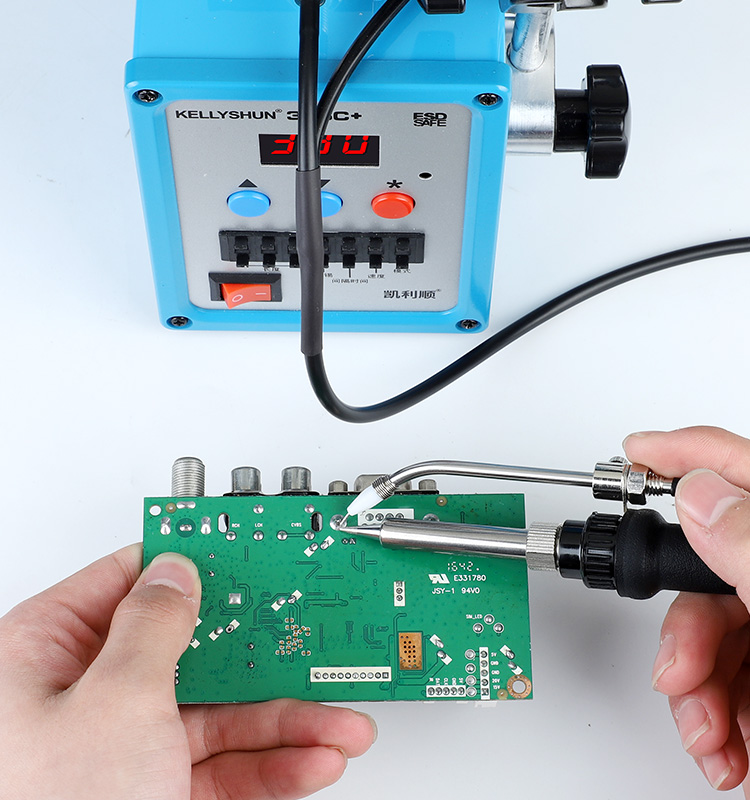 KELLYSHUN 376C+ Automatic Tinning Machine 90W Fast Heating LED Digital Display Soldering Station Pre(图2)