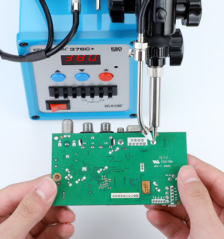 KELLYSHUN 376C+ Automatic Tinning Machine 90W Fast Heating LED Digital Display Soldering Station Pre(图3)