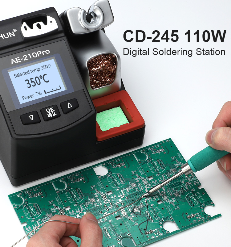 KELLYSHUN AE-210Pro 100W Lead Free Soldering Station 2 Seconds Rapid Heating Smart Digital Solder St(图7) KELLYSHUN AE-210Pro 100W Lead Free Soldering Station 2 Seconds Rapid Heating Smart Digital Solder St(图7)